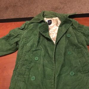 GAP Green Coat Gold Interior